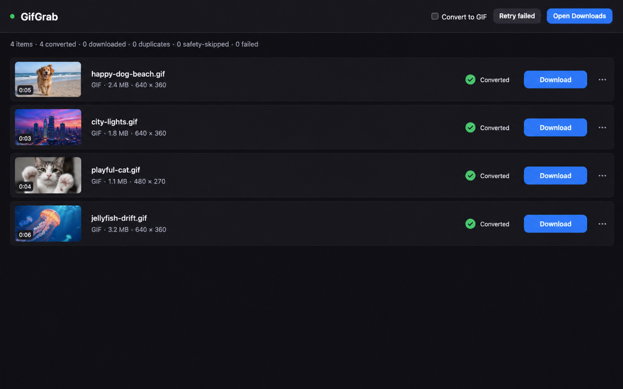 GifGrab app interface preview 1